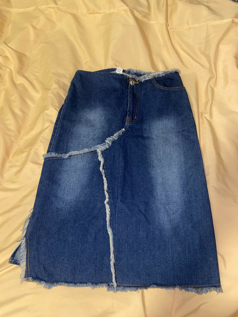 VINTAGE denim skirt size S/M