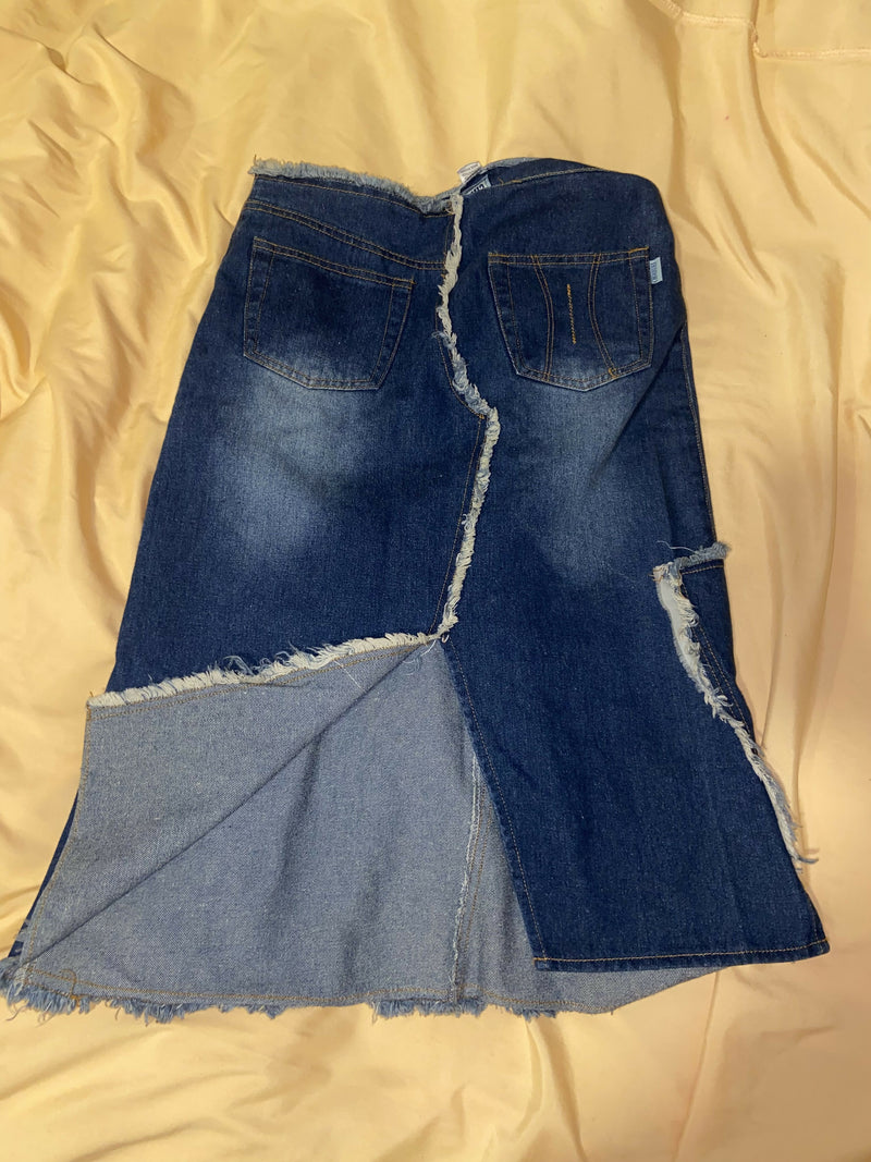 VINTAGE denim skirt size S/M