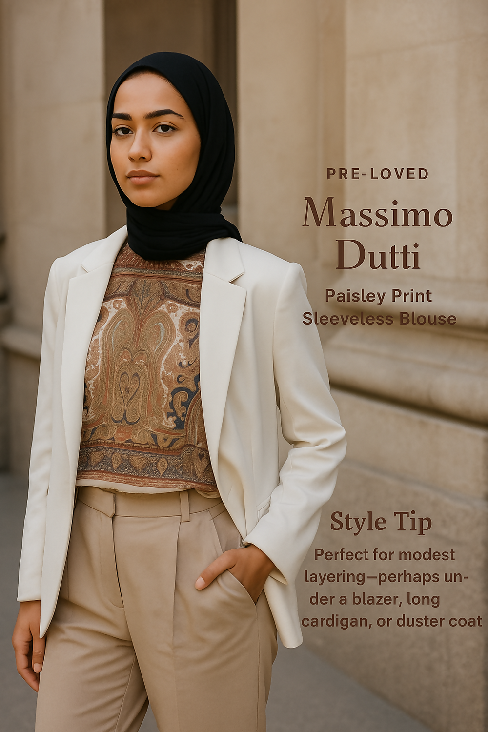 Modest Style with Paisley Elegance