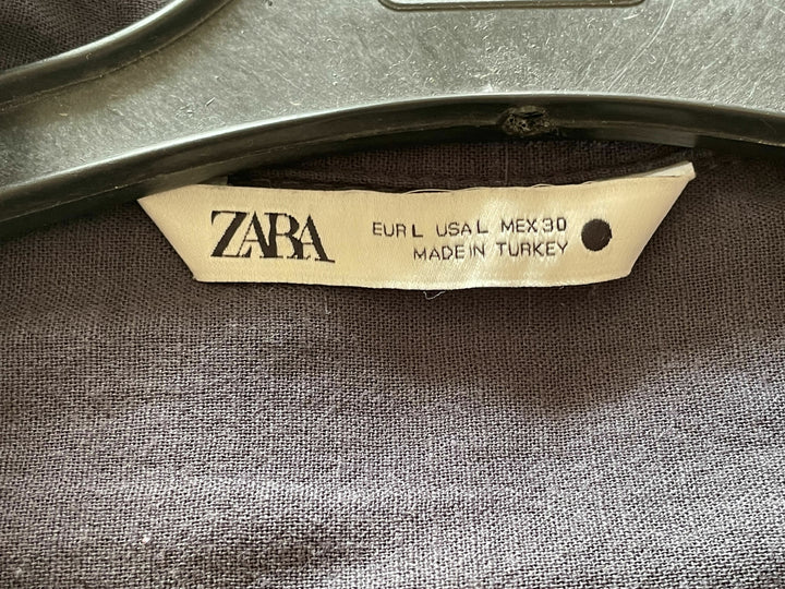 Zara Black/Grey Cotton Shirt