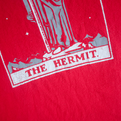 Tarot Card 'The Hermit' Vintage Tee - Size L/XL