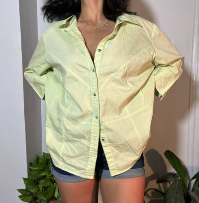 Oversized Pastel/Neon Green Oversized Shirt Size: S/M