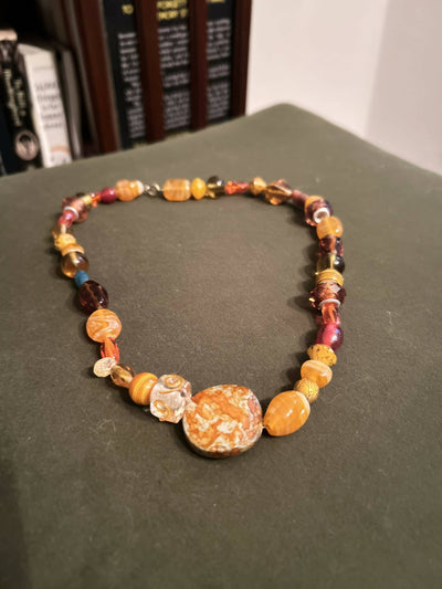 Orange Stones Necklace