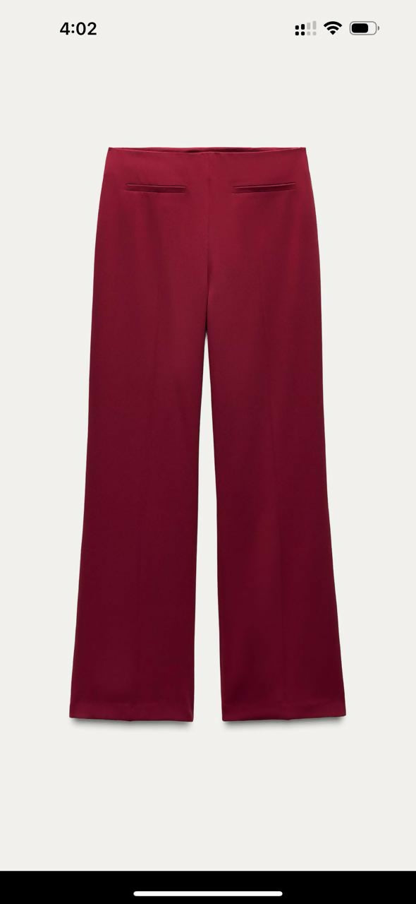 Zara High Waisted Straight leg Pants