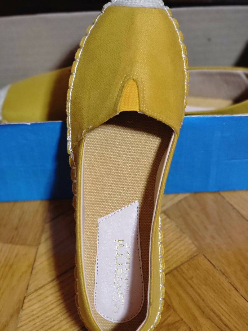 Mustard Espadrilles Size 39 NEW