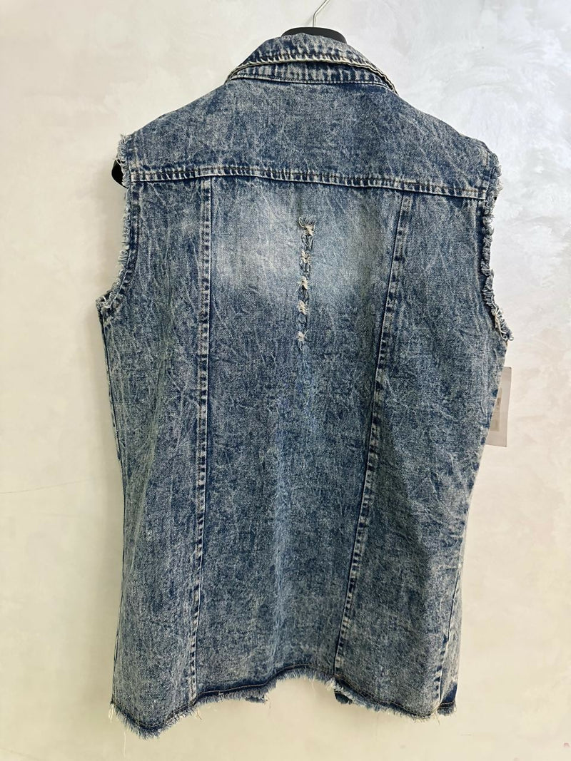 Ricci Denim Vest Size: M NEW WITH TAG