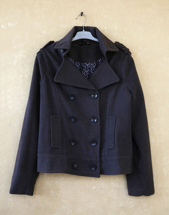 Grey double breasted jacket