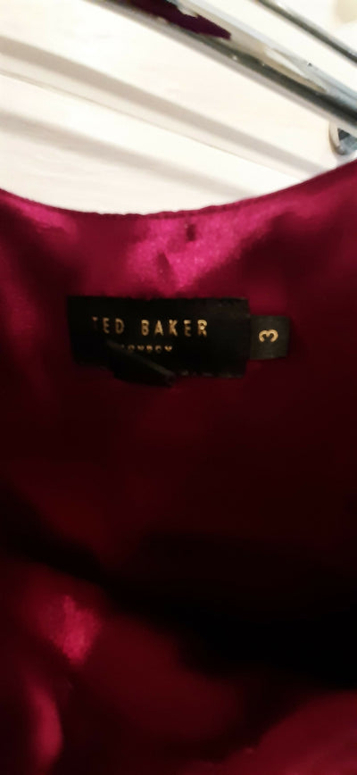 Ted Baker Red Dress Size 3 (Medium)