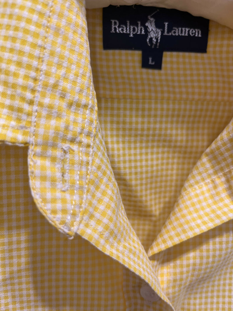 Ralph Lauren Sleeveless Yellow Shirt Size: L