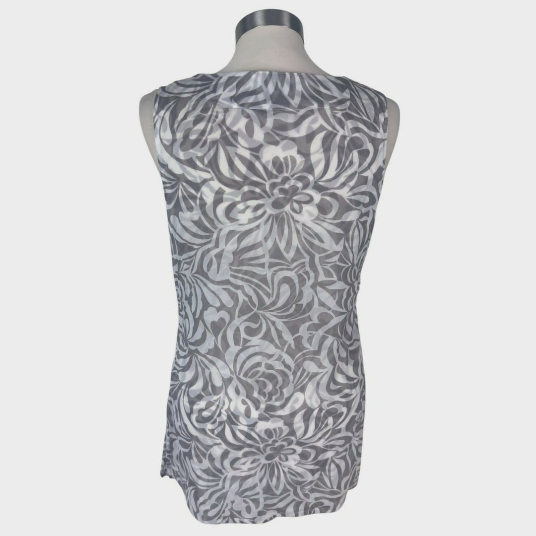 INC International Concepts sleeveless Beaded Tunic Top: M