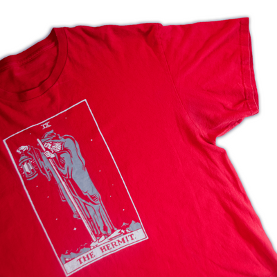 Tarot Card 'The Hermit' Vintage Tee - Size L/XL