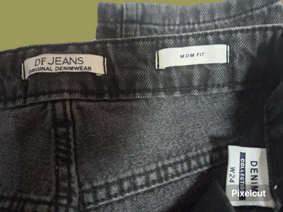 Defacto Mom-fit Black Jeans Size: 24