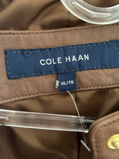 NEW Cole Haan Leather Jacket Size: XL