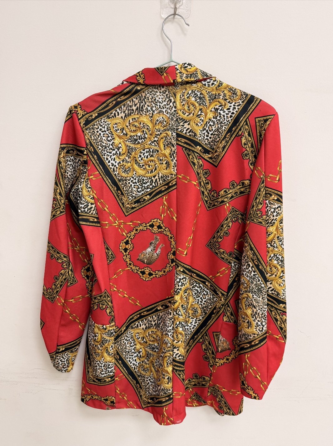 Vero Moda Red and Gold blazer