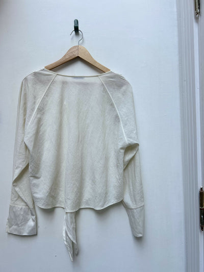 Zara White Blouse Size L