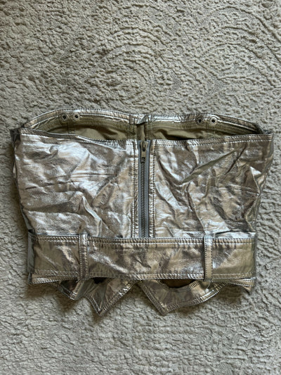 SHEIN Metallic Bustier Size: S