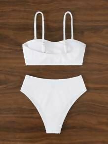 White SHEIN Bikini Size: M NEW WITH TAG