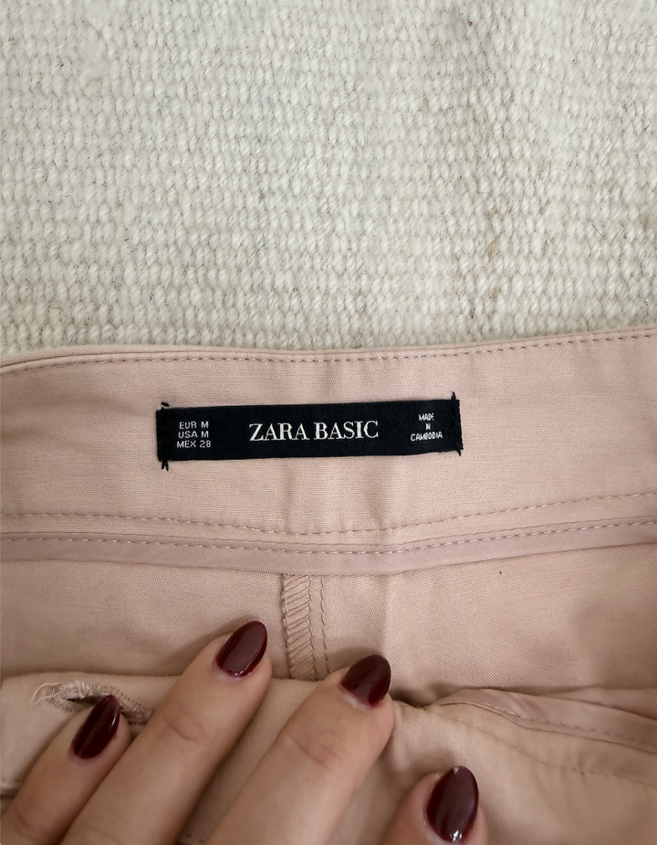 Zara Straight Light Pink Pants