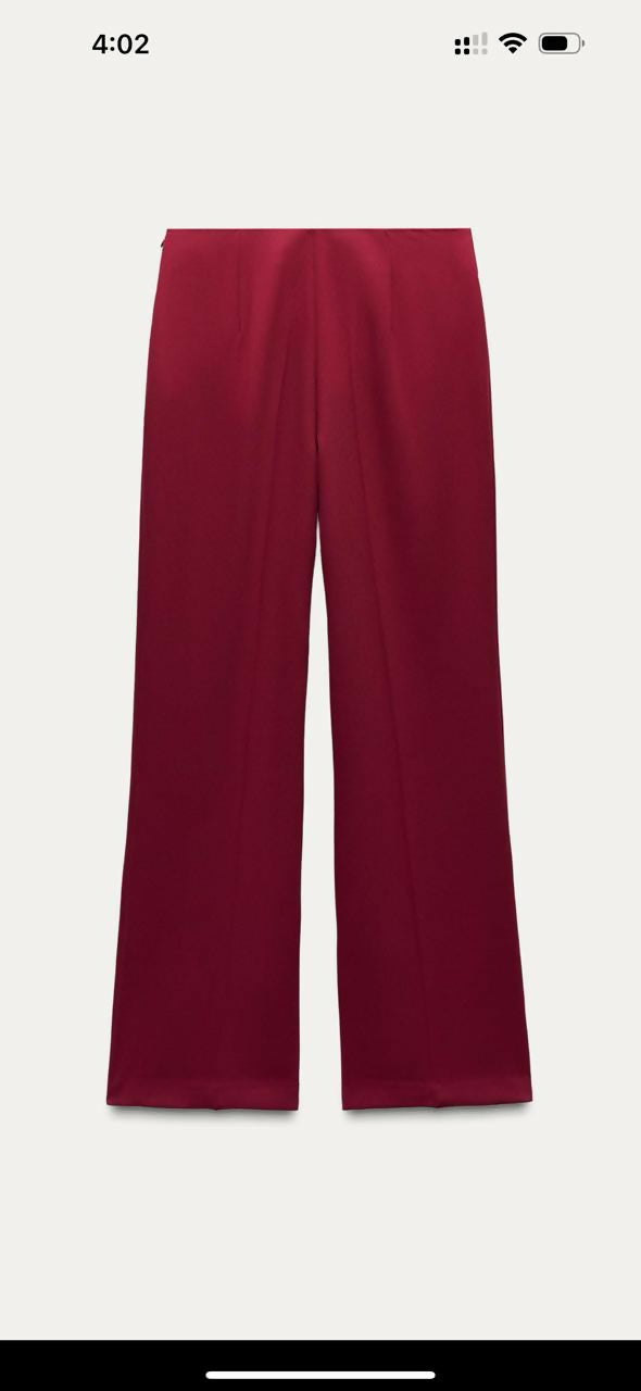 Zara High Waisted Straight leg Pants