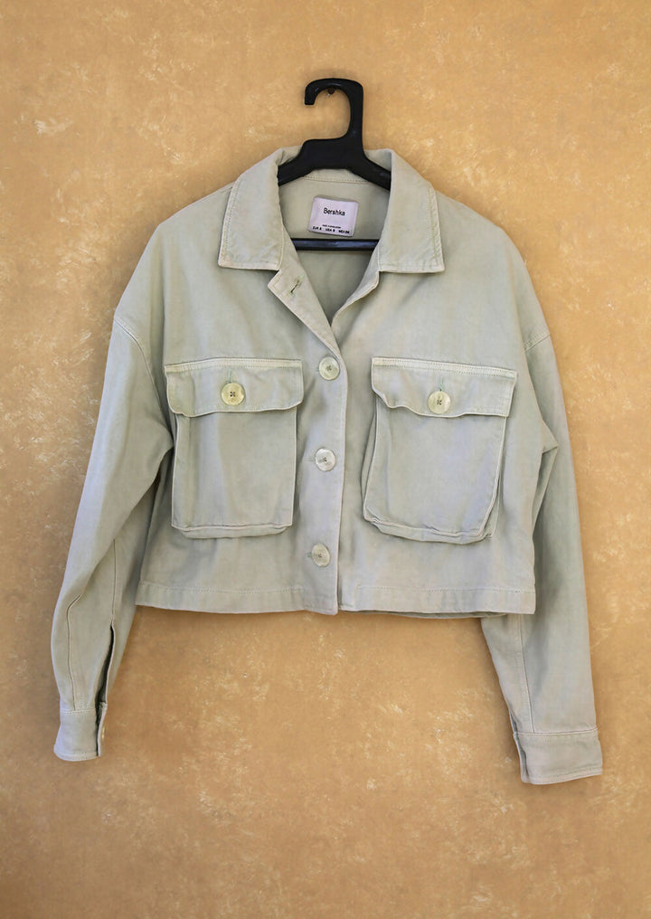 Bershka pastel green jacket