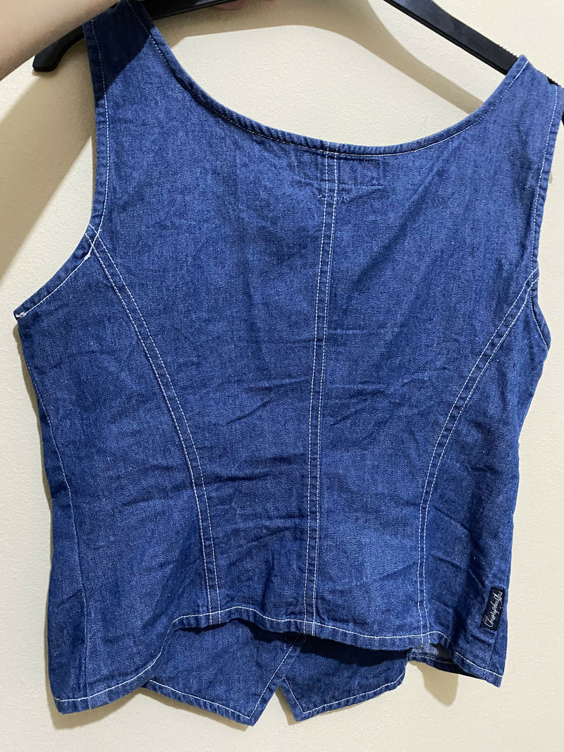 Denim Vest Size: S/M