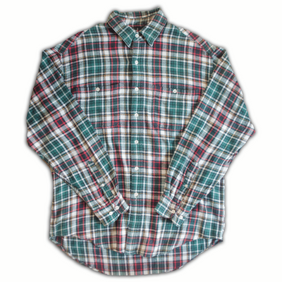 GapGreenPlaidShirt1