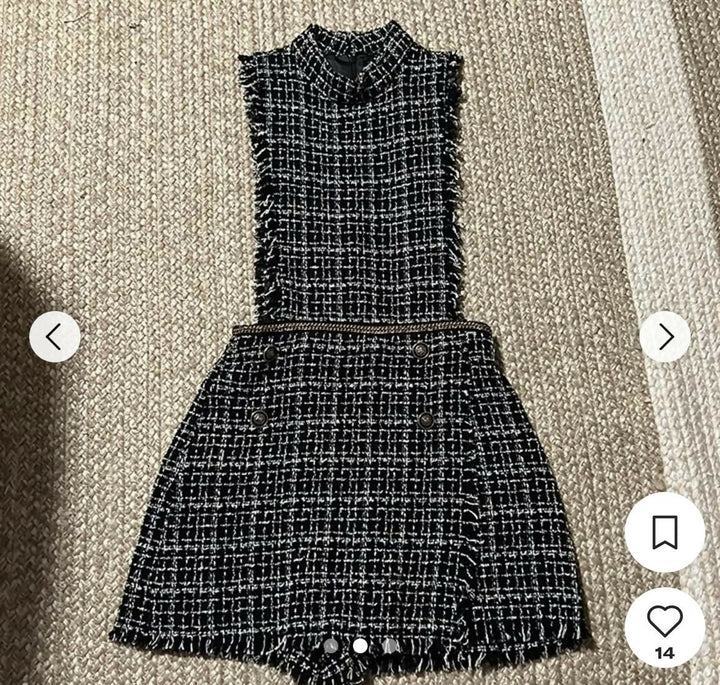 Zara Tweed Playsuit Size: XS