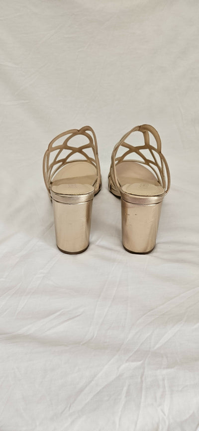 Rose Gold Sandals Size: 39