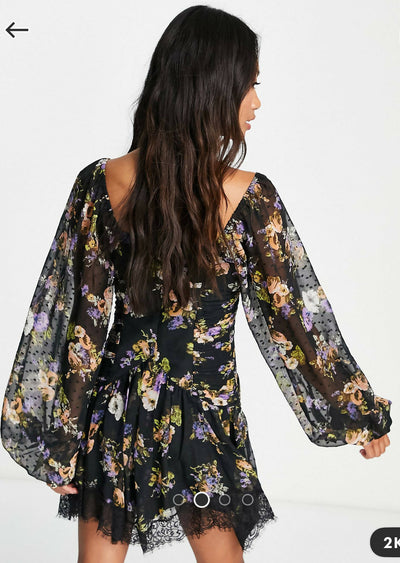 ASOS mini floral dress