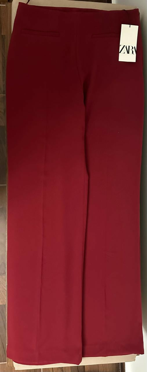 Zara High Waisted Straight leg Pants