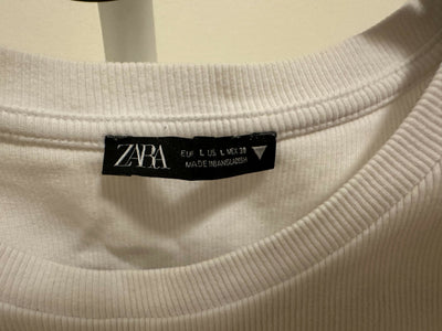 ZARA White Top Size: L