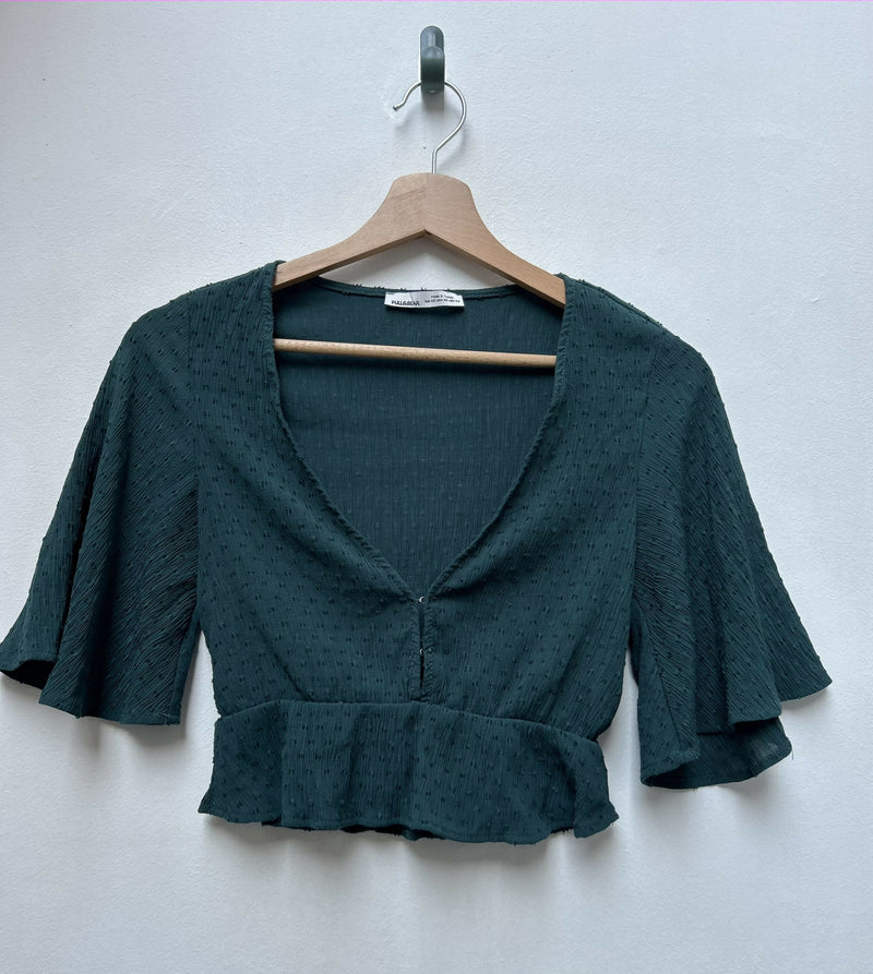 Pull & Bear Green Top Size XS