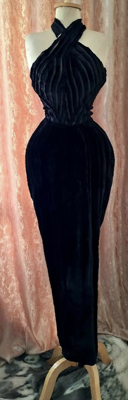 Black Velvet Dress S/M