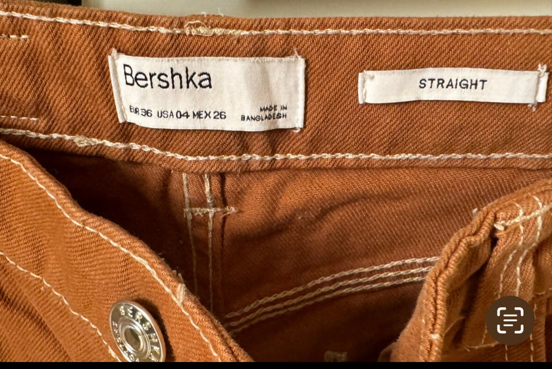 Bershka Brown Cargo Pants Size 36