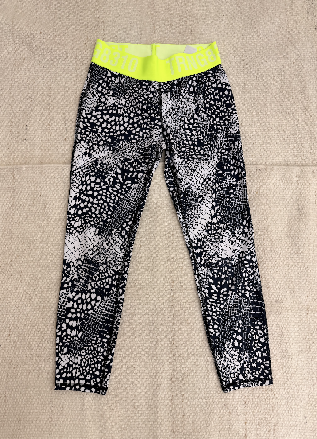 H&M Black & White Neon Leggings
