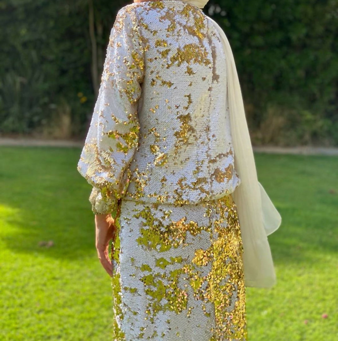 Maison Taj Payette Sequin Long Top (NEW WITH TAG)
