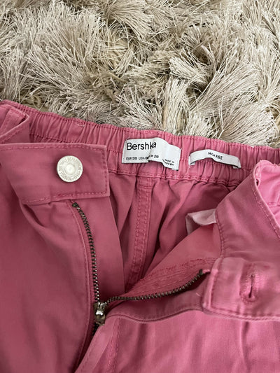 Bershka Pink Cargo Pants Size: EUR 38