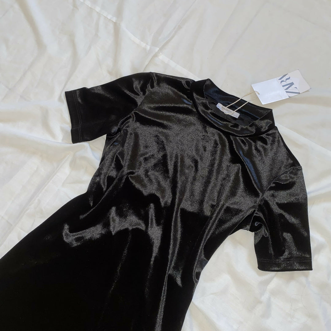 Zara Bodycon Velvet Dress
