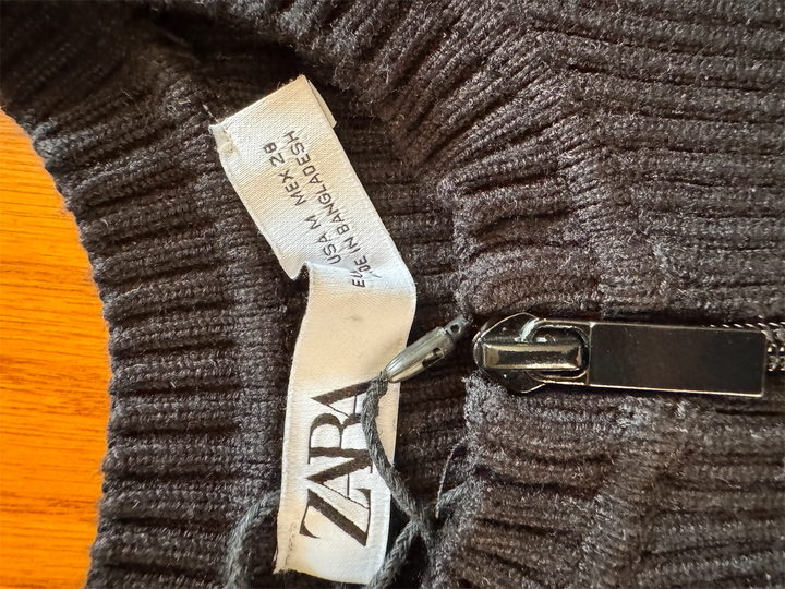 Zara Ribbed Knit Top:M