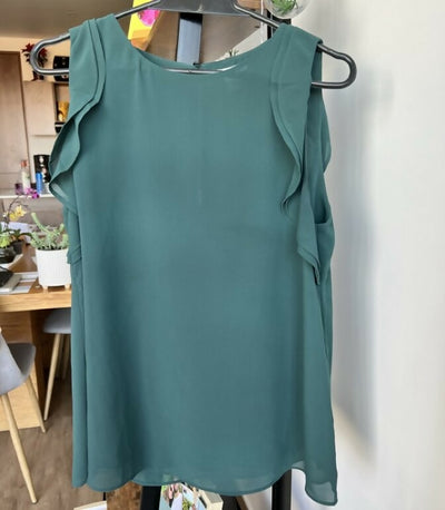 H&M Dark Green Top Size: 34