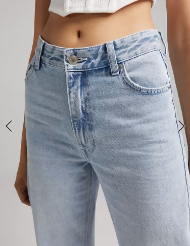 Bershka Light Wash Denim Size: 36