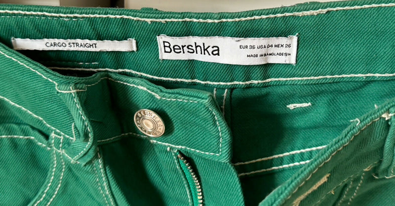 Green Bershka Cargos