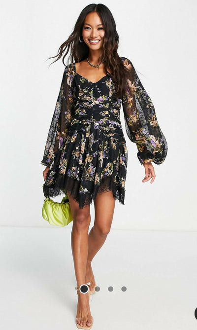 ASOS mini floral dress