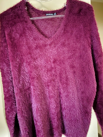 Stradivarius Burgundy Sweater Size: M