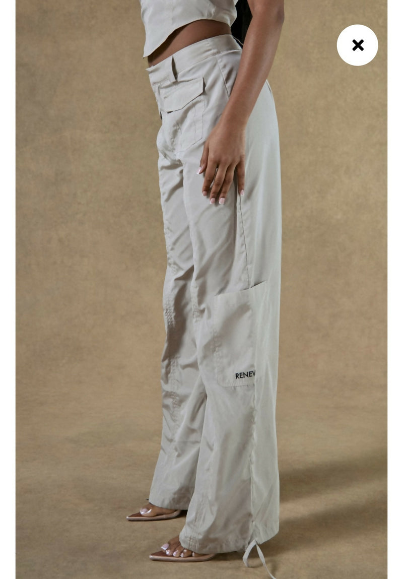 Beige Cargo Pants Size: S