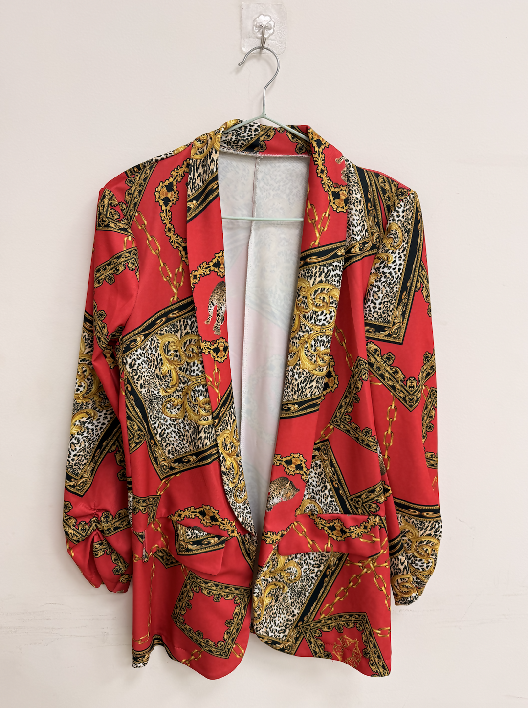 Vero Moda Red and Gold blazer