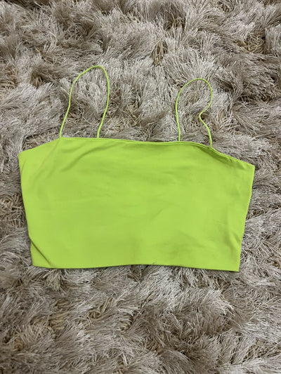 SHEIN Cropped-Noodle Strap Top