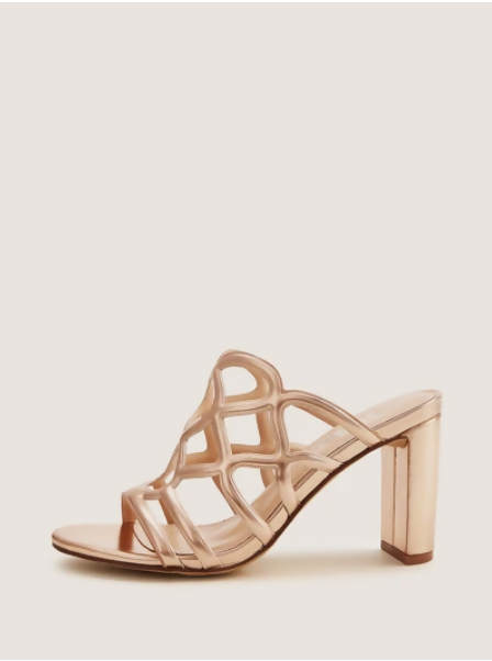 Rose Gold Sandals Size: 39