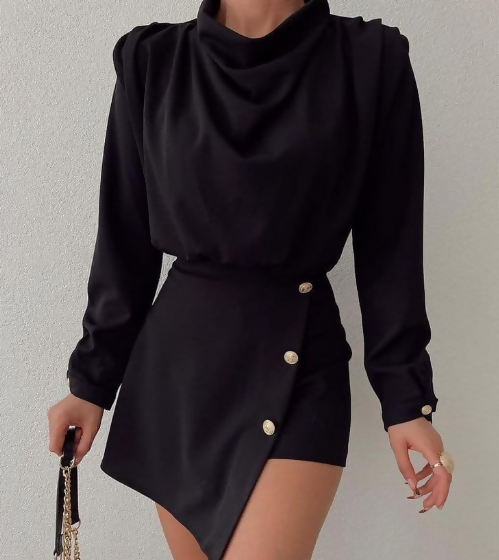 Kinzi Black Romper Size: L NEW WITH TAG