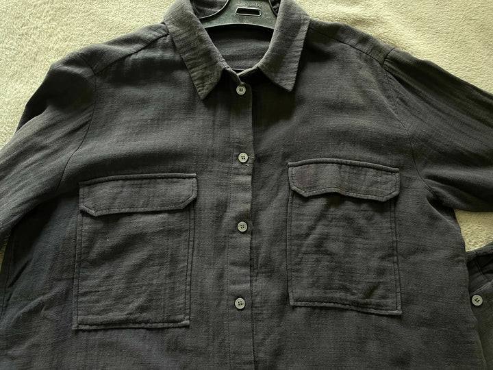 Zara Black/Grey Cotton Shirt